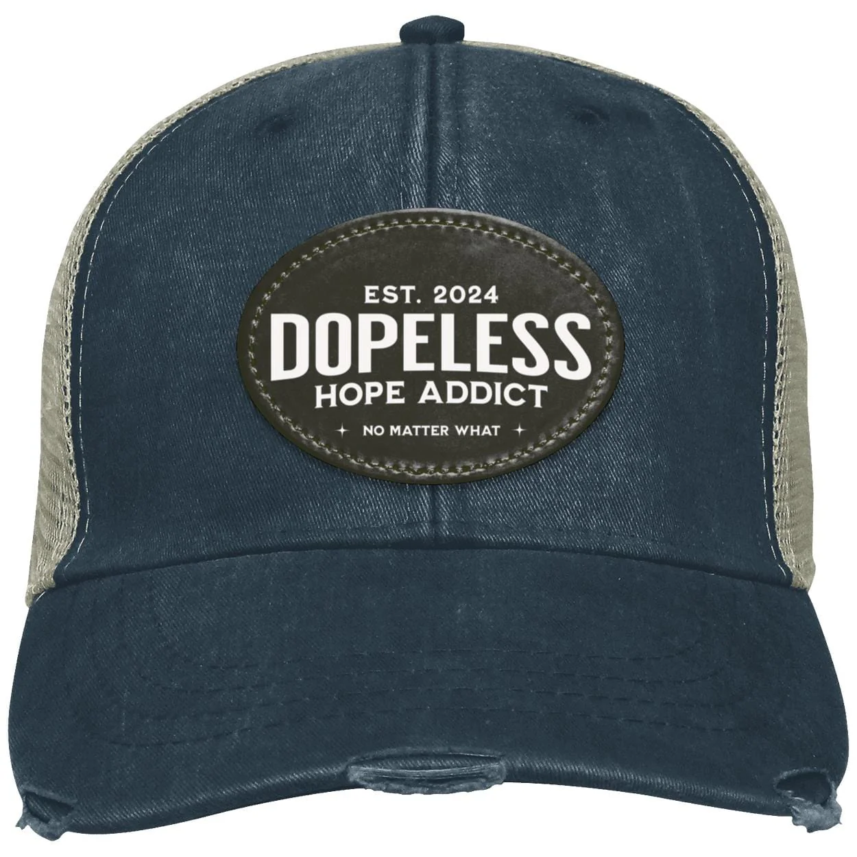 Custom Recovery Distressed Ollie Cap | Inspiring Sobriety | Dopeless Hope Addict - Image 9