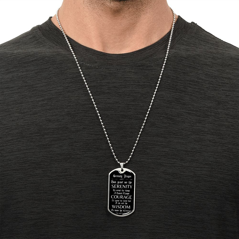 Custom Recovery Dog Tag | Inspiring Sobriety | Serenity Prayer - Image 8