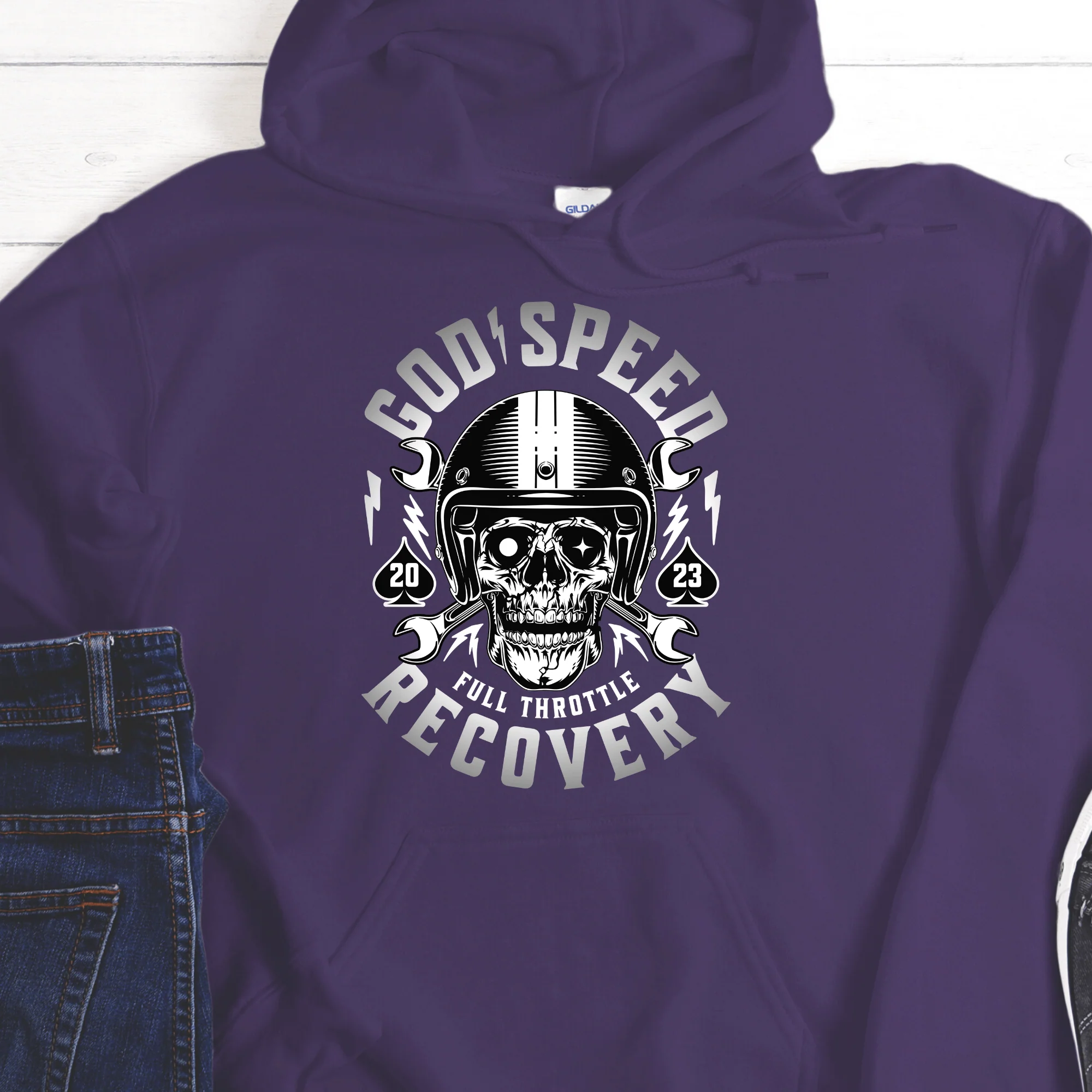 Custom Recovery Hoodie | Inspiring Sobriety | Full Throttle Recovery - Image 3