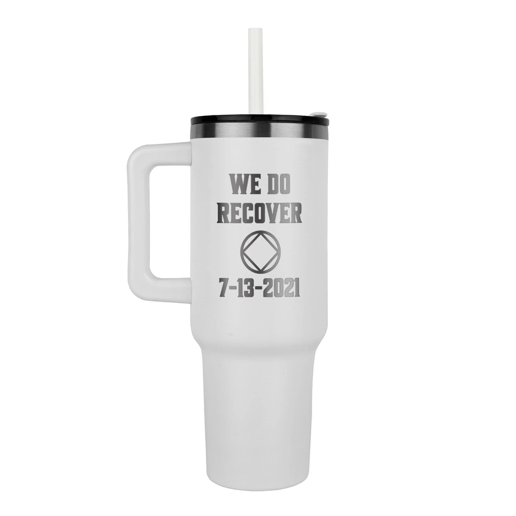 Custom Recovery SS Tumbler | Inspiring Sobriety | NA - We Do Recover - Image 4