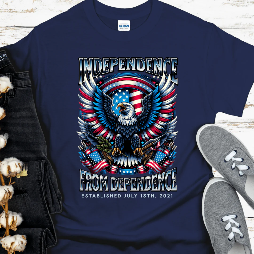 Custom Recovery T-Shirt | Inspiring Sobriety |  Independence From Dependence - Image 5