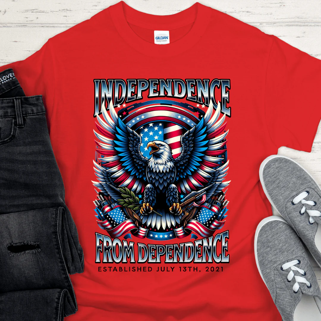 Custom Recovery T-Shirt | Inspiring Sobriety |  Independence From Dependence - Image 6