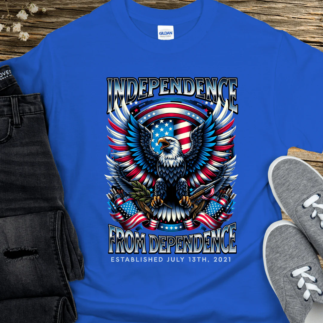Custom Recovery T-Shirt | Inspiring Sobriety |  Independence From Dependence - Image 7