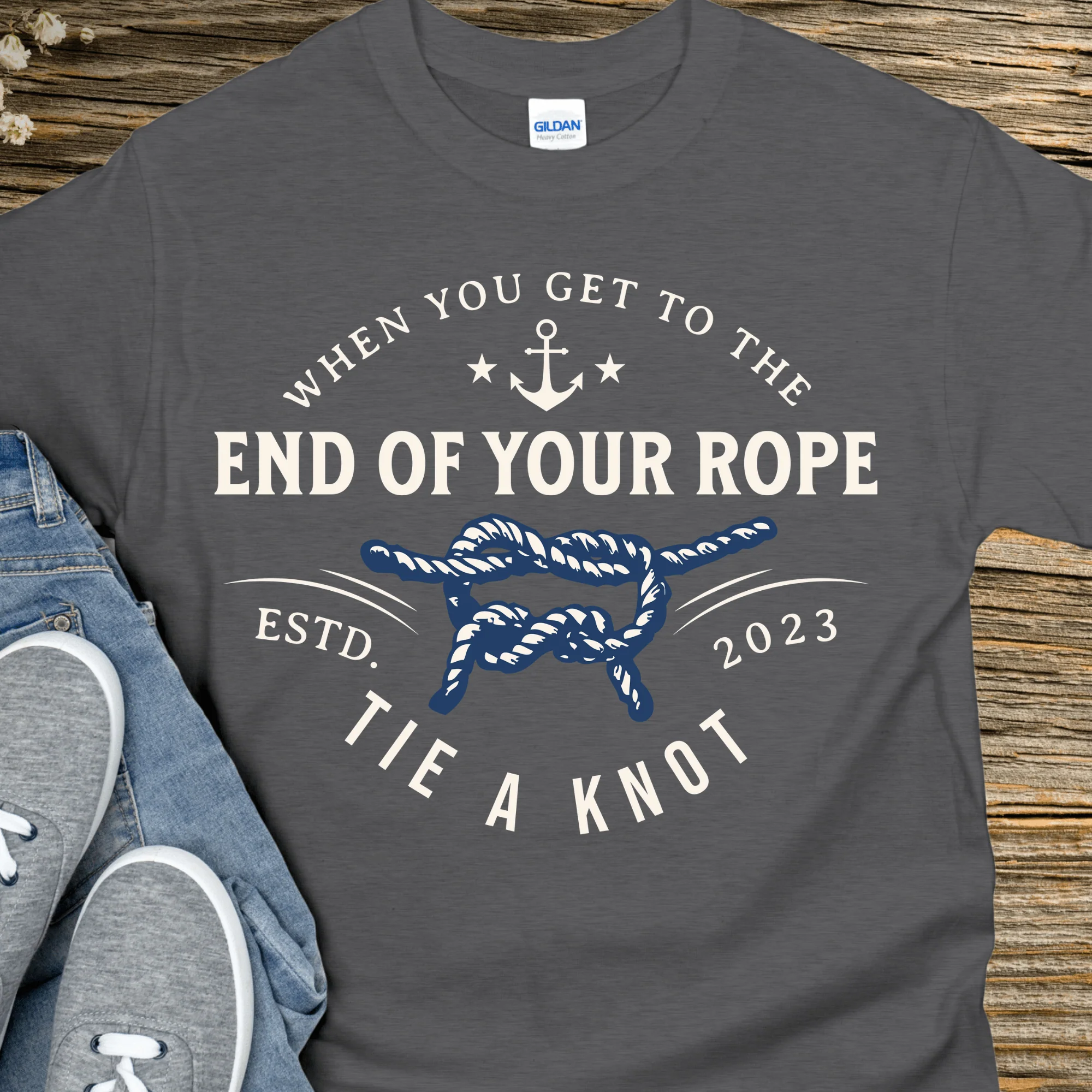 Custom Recovery T-Shirt | Inspiring Sobriety |  Tie a Knot - Image 5