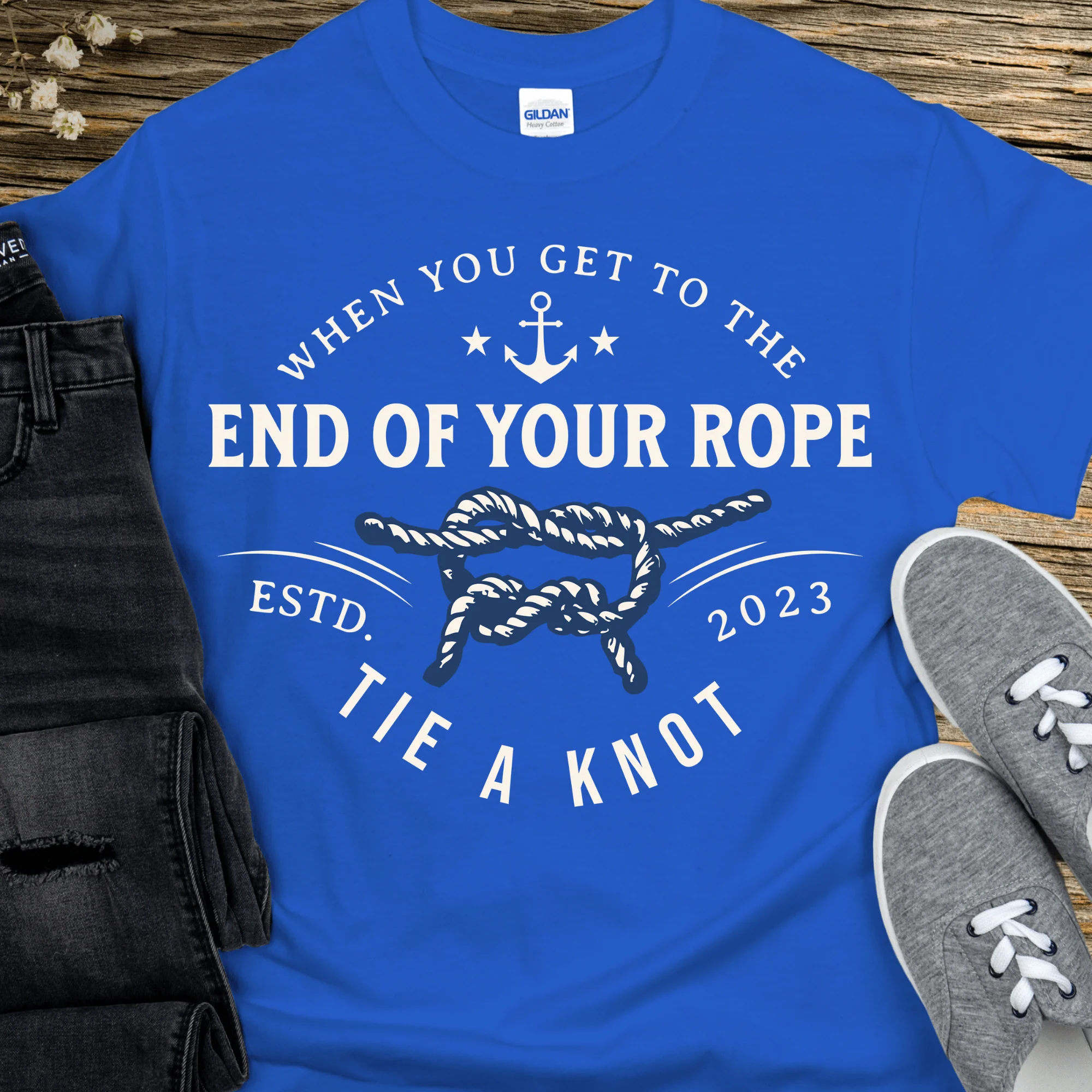 Custom Recovery T-Shirt | Inspiring Sobriety |  Tie a Knot - Image 7