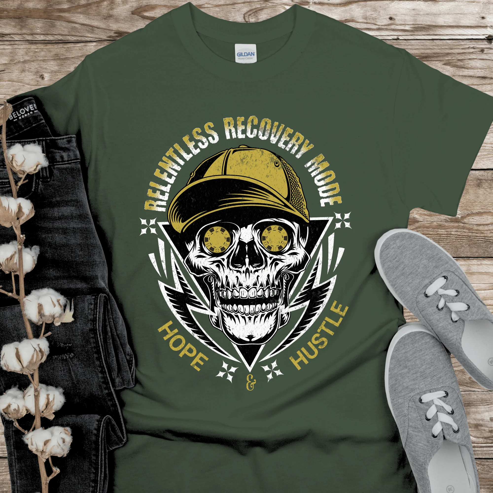 Recovery T-Shirt | Inspiring Sobriety | Relentless Recovery Mode - Image 2