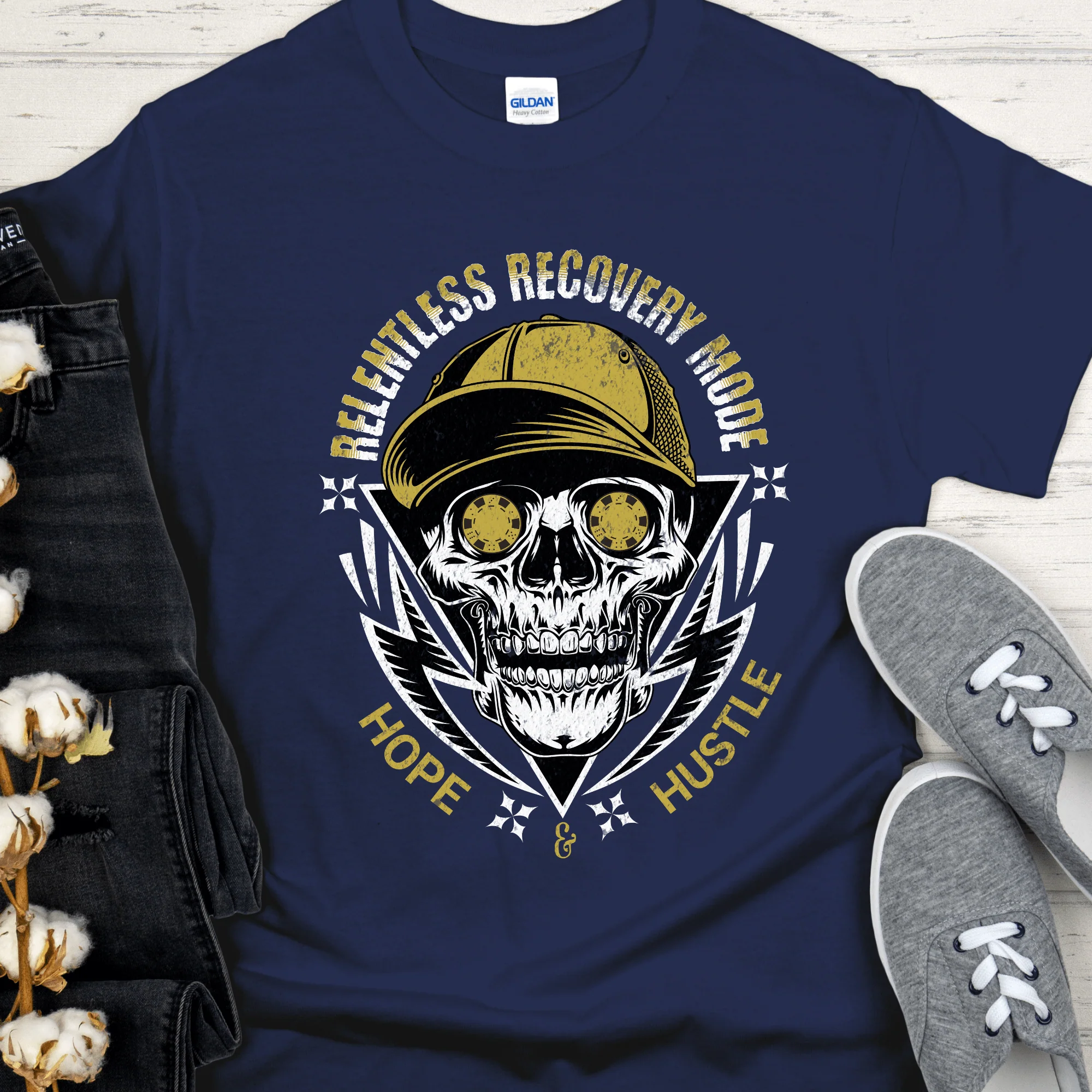 Recovery T-Shirt | Inspiring Sobriety | Relentless Recovery Mode - Image 4
