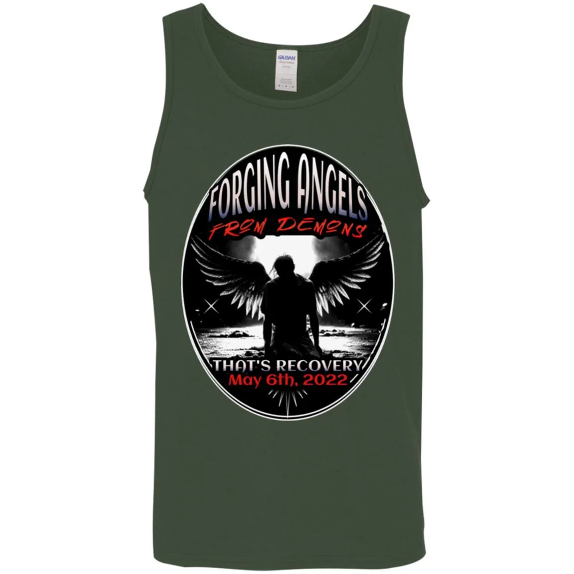 Custom Recovery Unisex Tank | Inspiring Sobriety | Forging Angels From Demons - Image 3