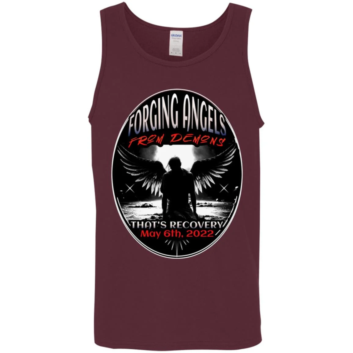 Custom Recovery Unisex Tank | Inspiring Sobriety | Forging Angels From Demons - Image 4