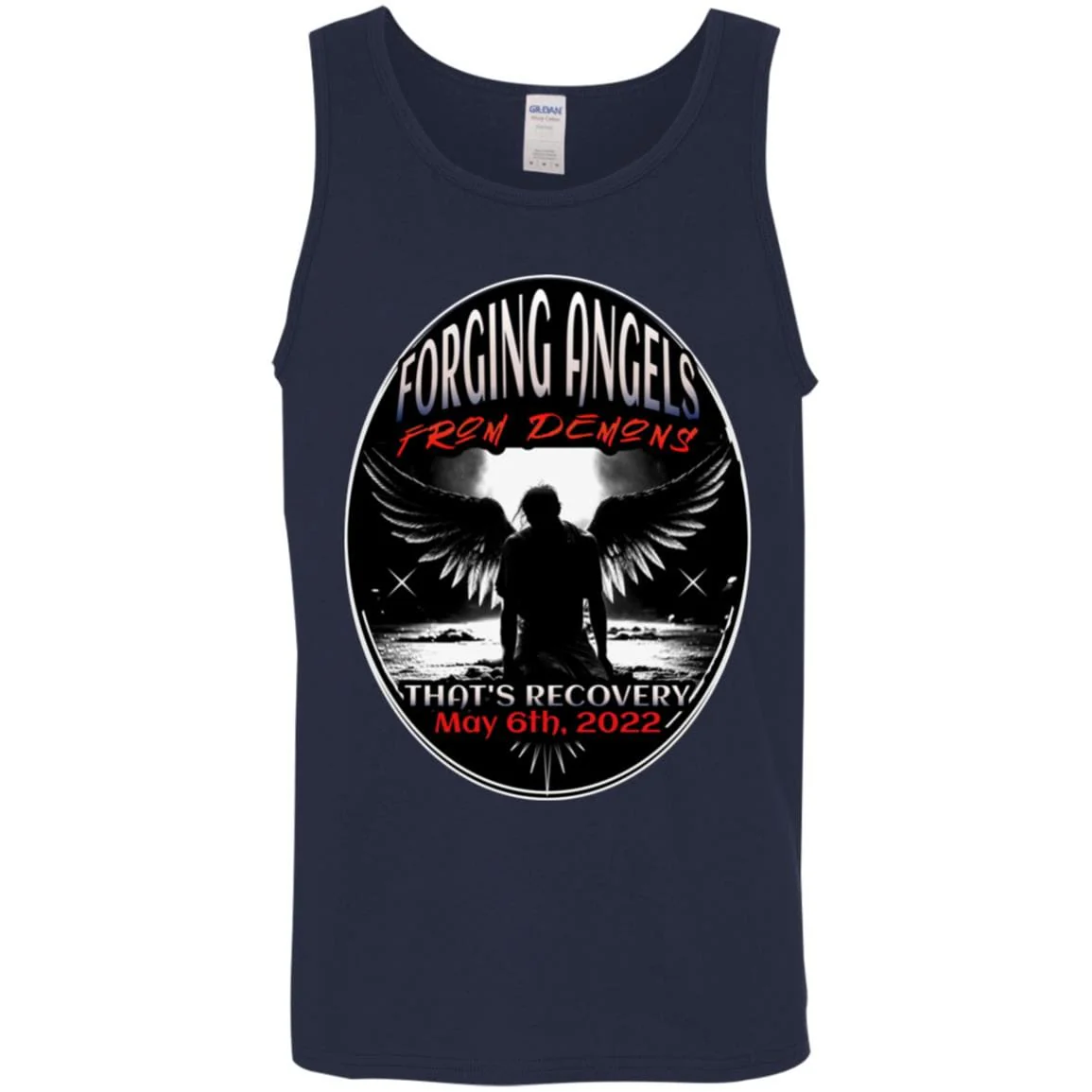 Custom Recovery Unisex Tank | Inspiring Sobriety | Forging Angels From Demons - Image 5