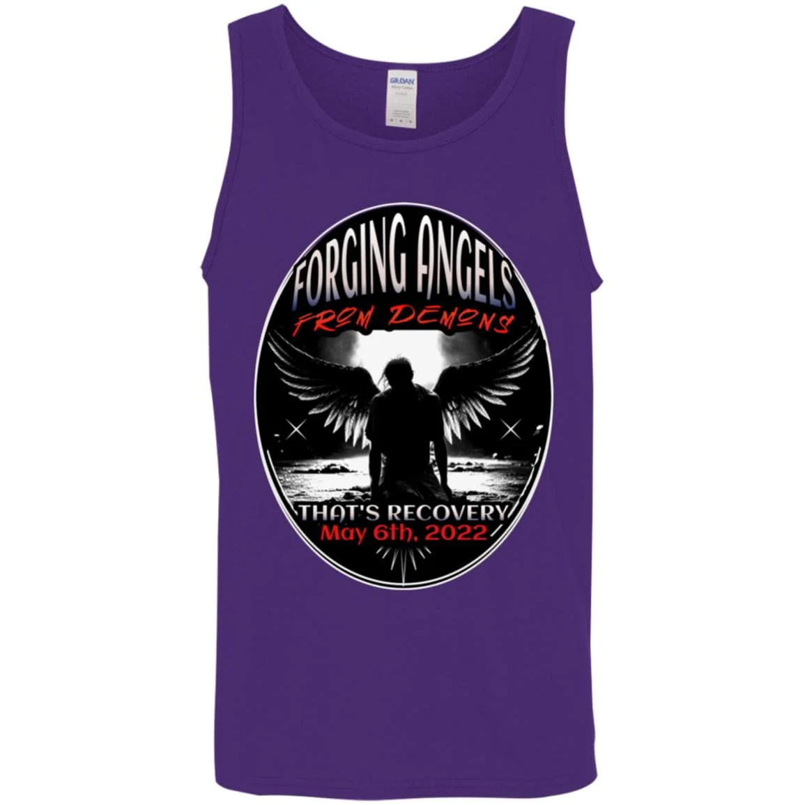 Custom Recovery Unisex Tank | Inspiring Sobriety | Forging Angels From Demons - Image 6