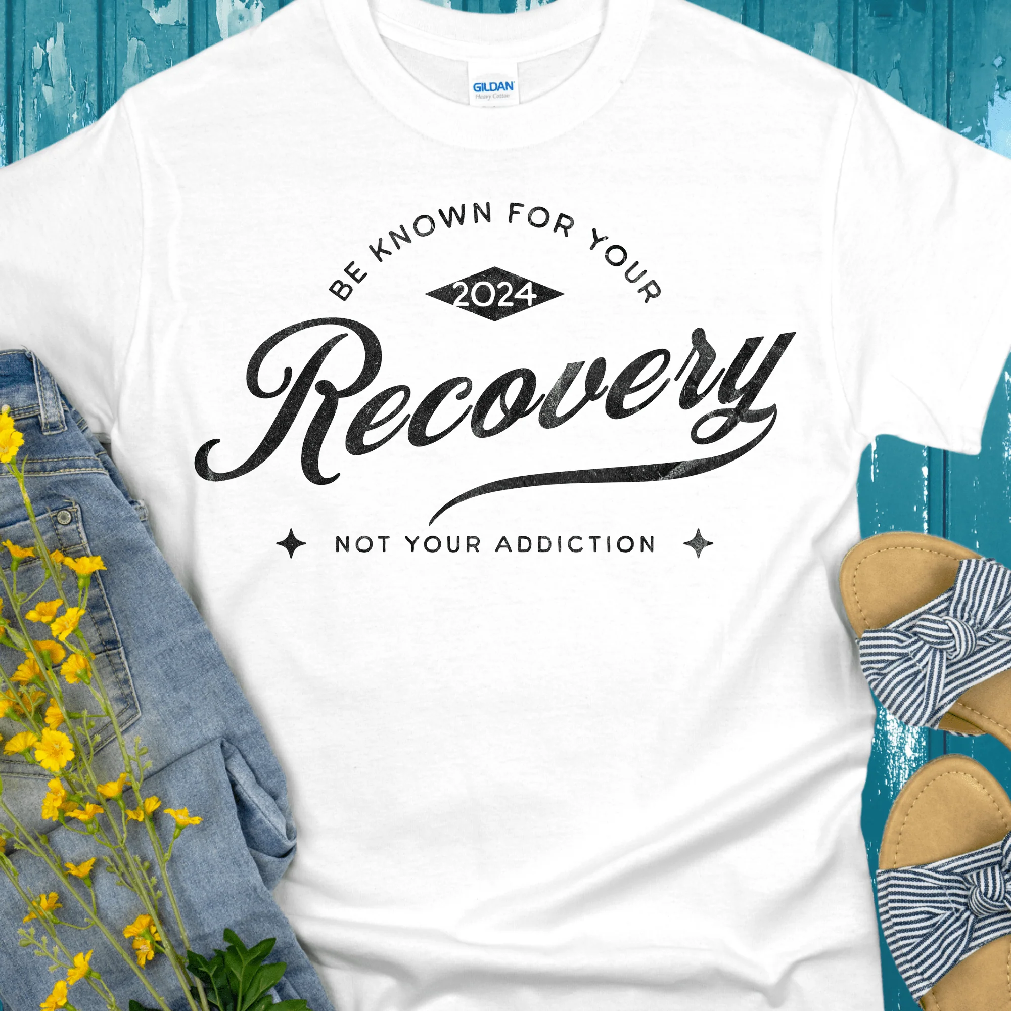 Custom Recovery T-Shirt | Inspiring Sobriety |  Be Known For Your Recovery - Image 2