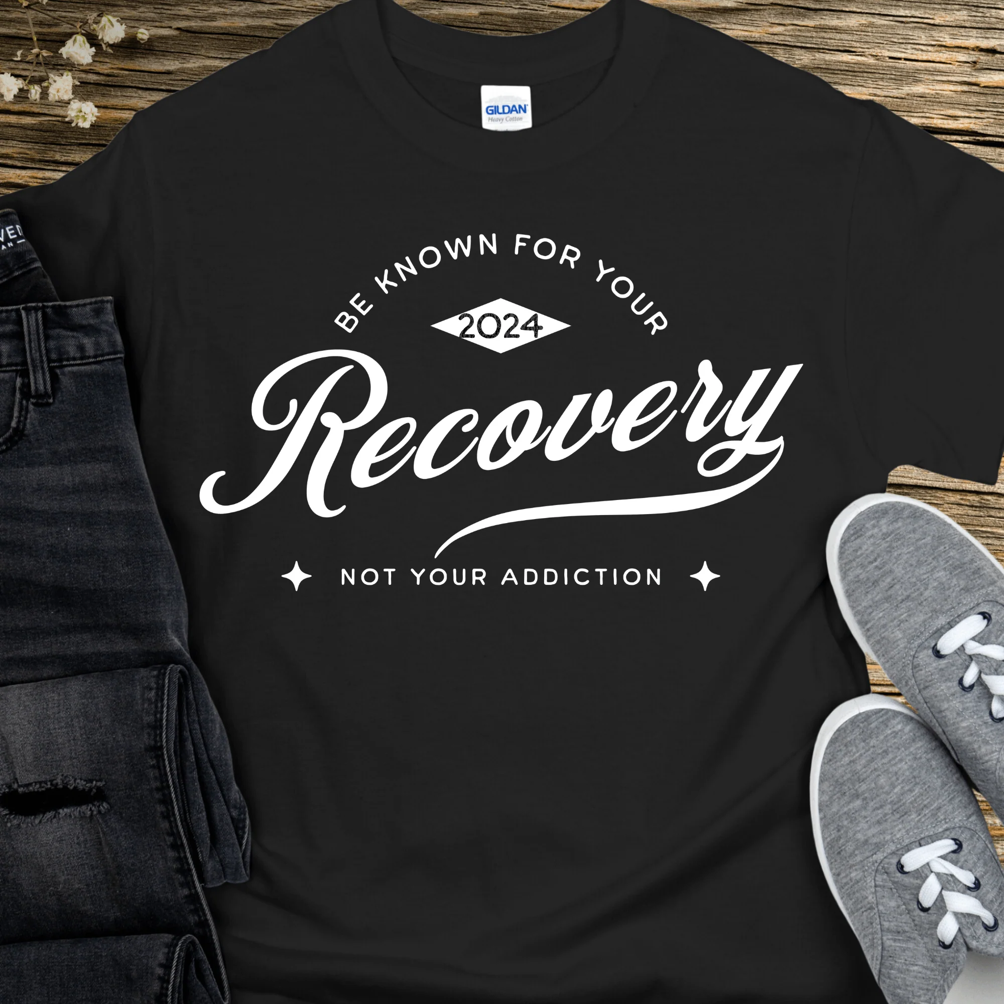 Custom Recovery T-Shirt | Inspiring Sobriety |  Be Known For Your Recovery - Image 3