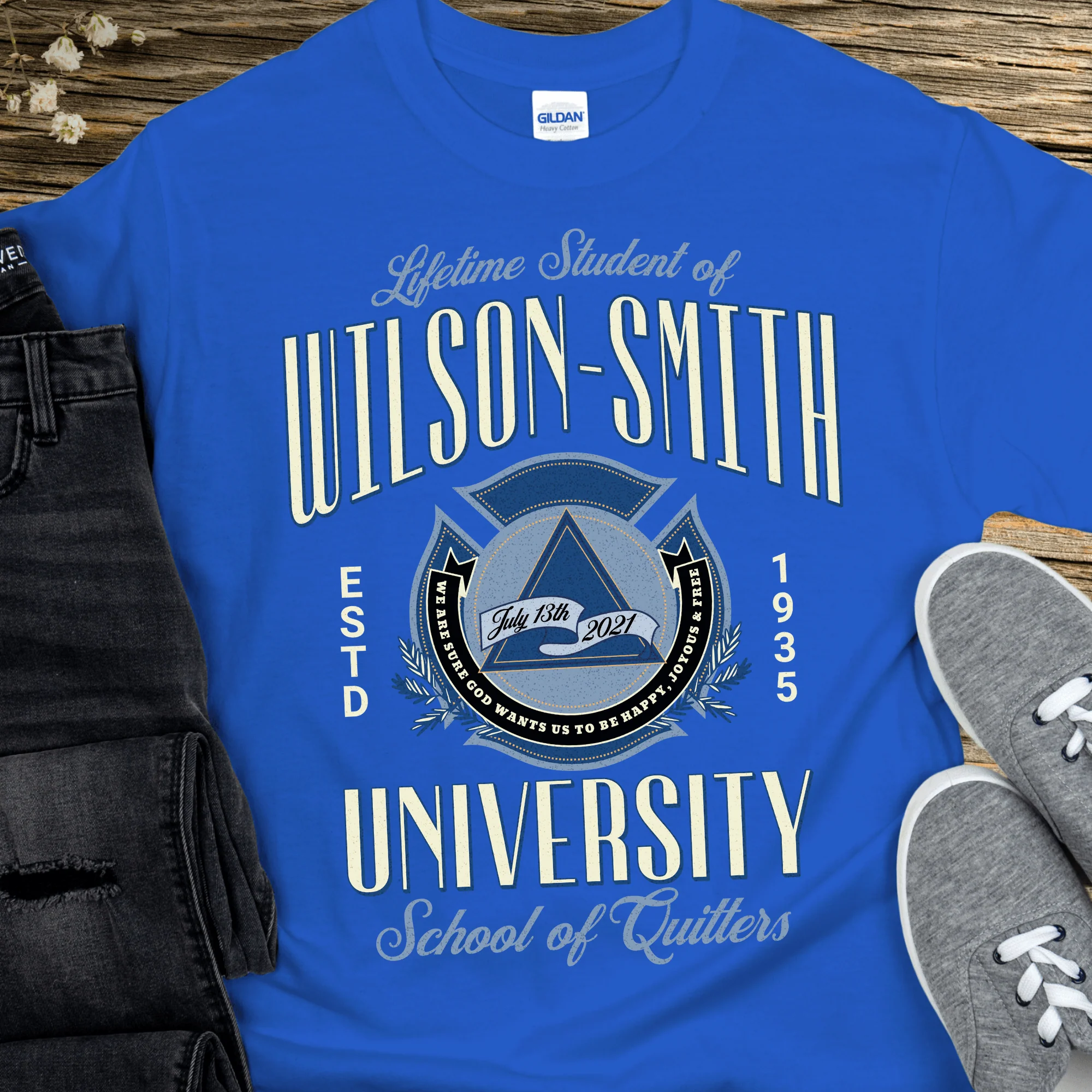 Custom Recovery T-Shirt | Inspiring Sobriety |  Wilson-Smith University - Image 4