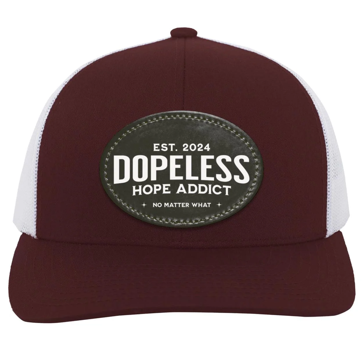 Custom Recovery Trucker Snapback Hat | Inspiring Sobriety | Dopeless Hope Addict - Image 10