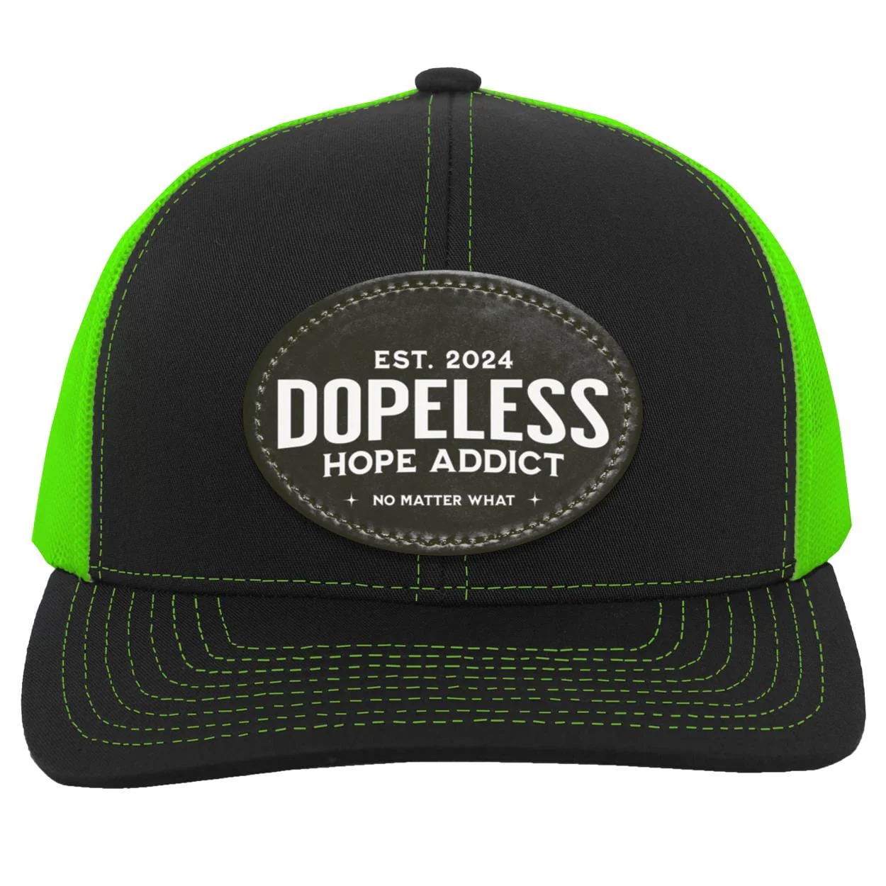 Custom Recovery Trucker Snapback Hat | Inspiring Sobriety | Dopeless Hope Addict - Image 3