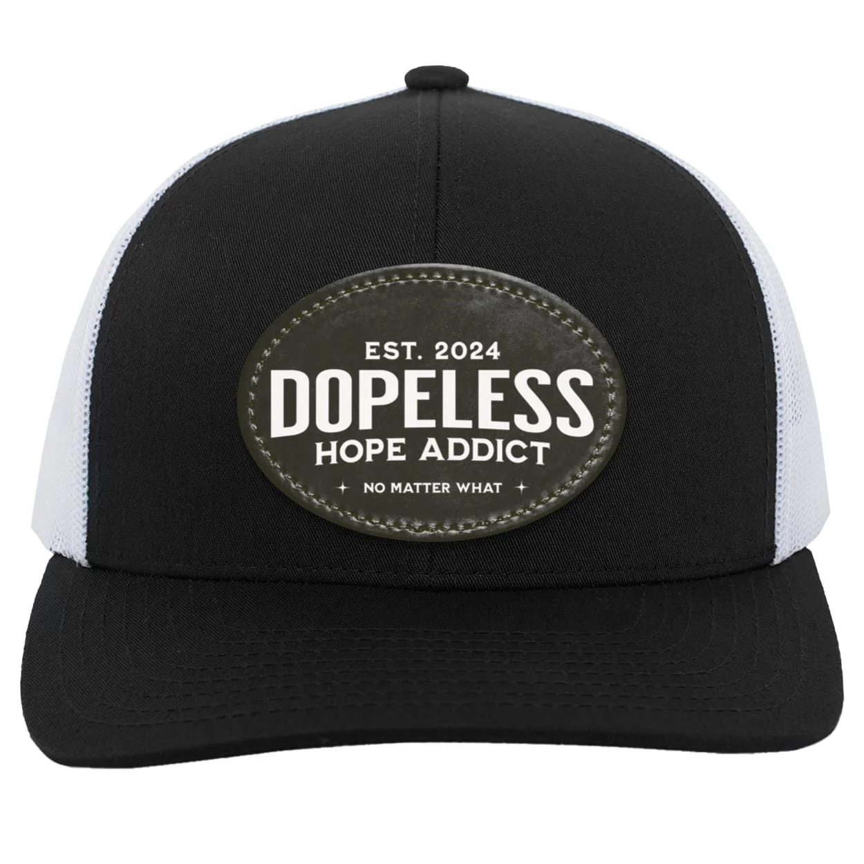Custom Recovery Trucker Snapback Hat | Inspiring Sobriety | Dopeless Hope Addict - Image 4