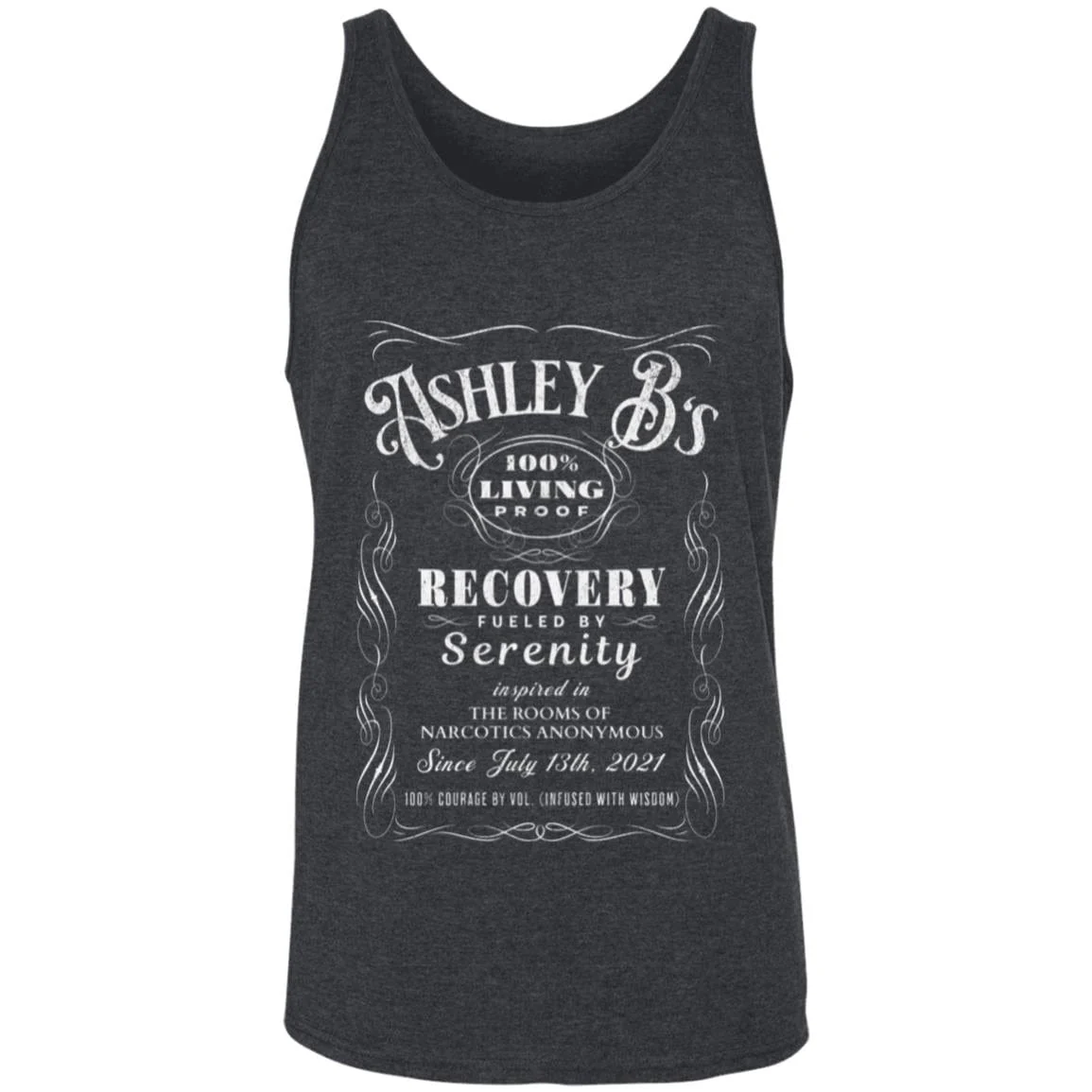 Custom Recovery Unisex Tank | Inspiring Sobriety | (Custom) 100% Living Proof - Image 4