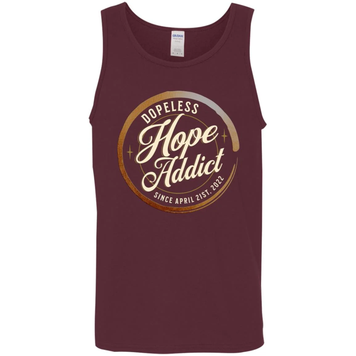 Custom Recovery Unisex Tank | Inspiring Sobriety | Dopeless Hope Addict - Image 3
