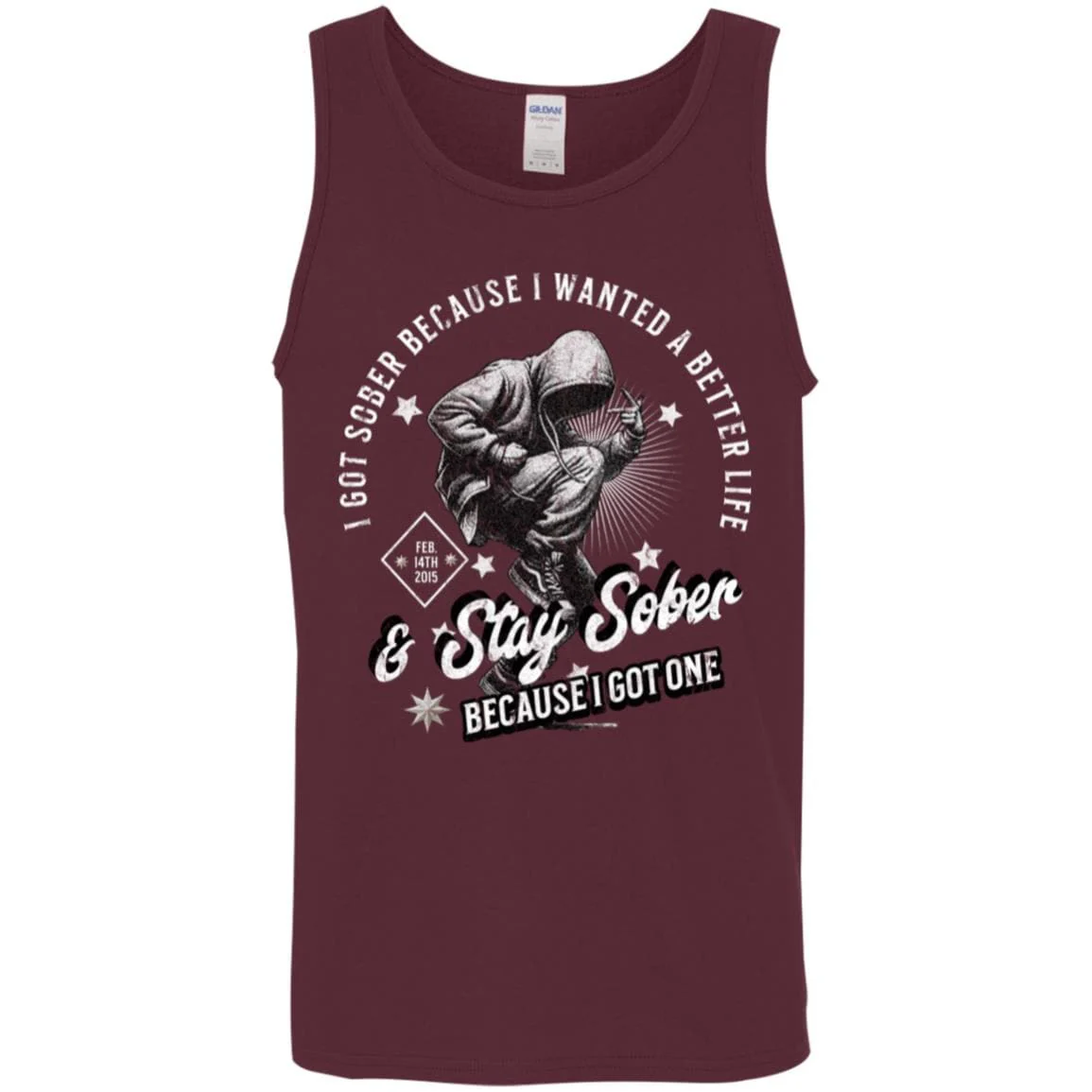 Custom Recovery Unisex Tank | Inspiring Sobriety |  I Got Sober - Image 3