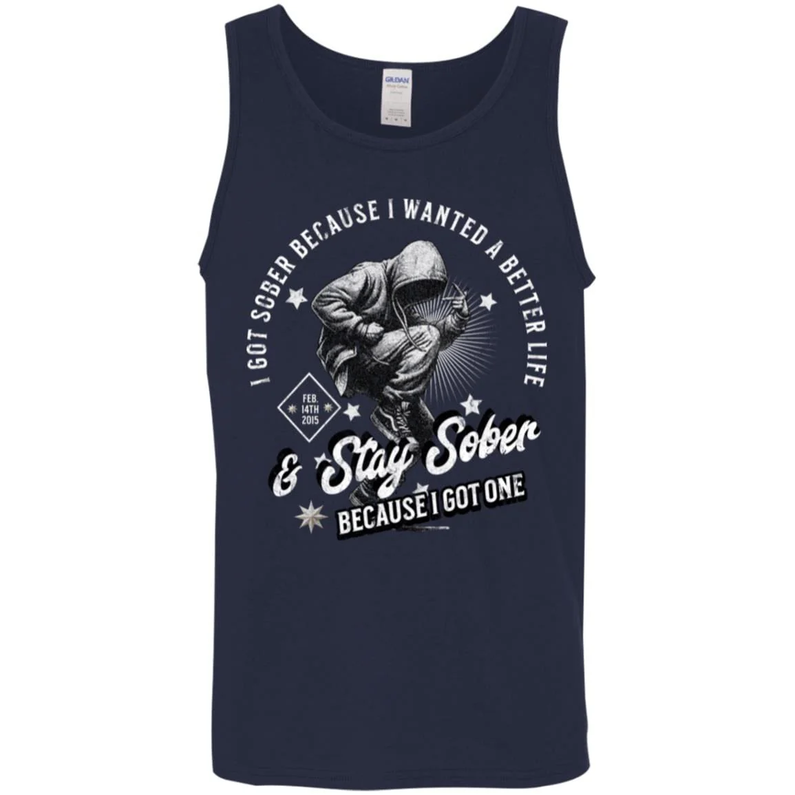 Custom Recovery Unisex Tank | Inspiring Sobriety |  I Got Sober - Image 4