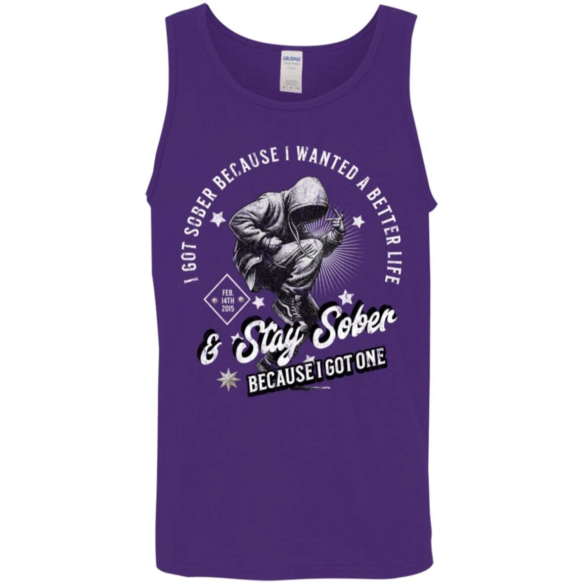 Custom Recovery Unisex Tank | Inspiring Sobriety |  I Got Sober - Image 5
