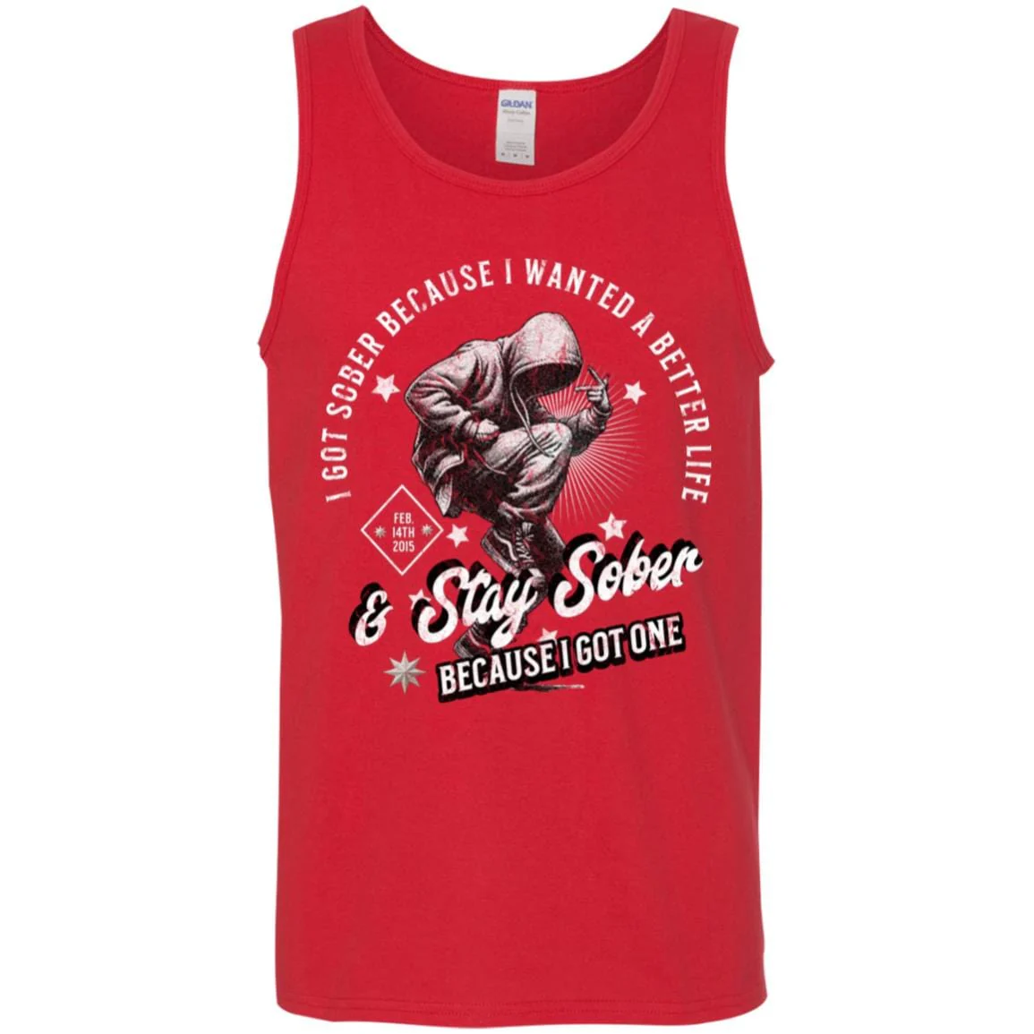 Custom Recovery Unisex Tank | Inspiring Sobriety |  I Got Sober - Image 6