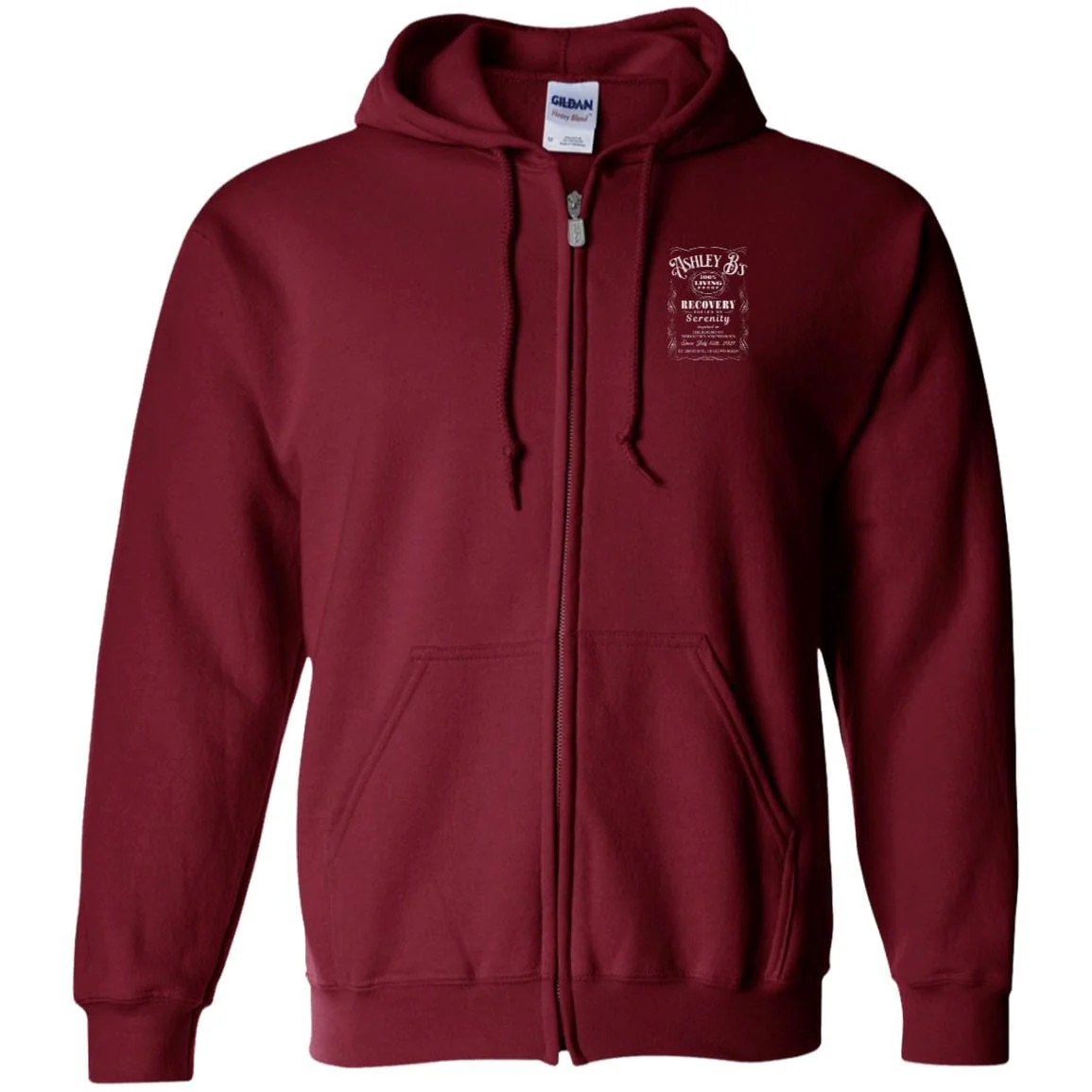 Custom Recovery Zip Hoodie  | Inspiring Sobriety |  (Custom Name) 100% Living Proof - Image 11