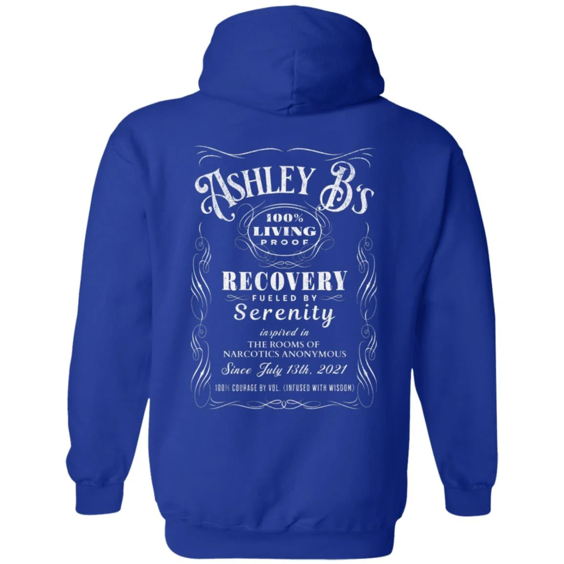 Custom Recovery Zip Hoodie  | Inspiring Sobriety |  (Custom Name) 100% Living Proof - Image 6