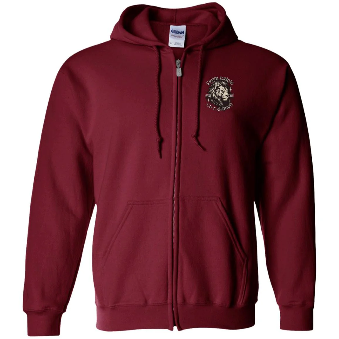 Custom Recovery Zip Hoodie | Inspiring Sobriety |  From Trials To Triumph - Image 2