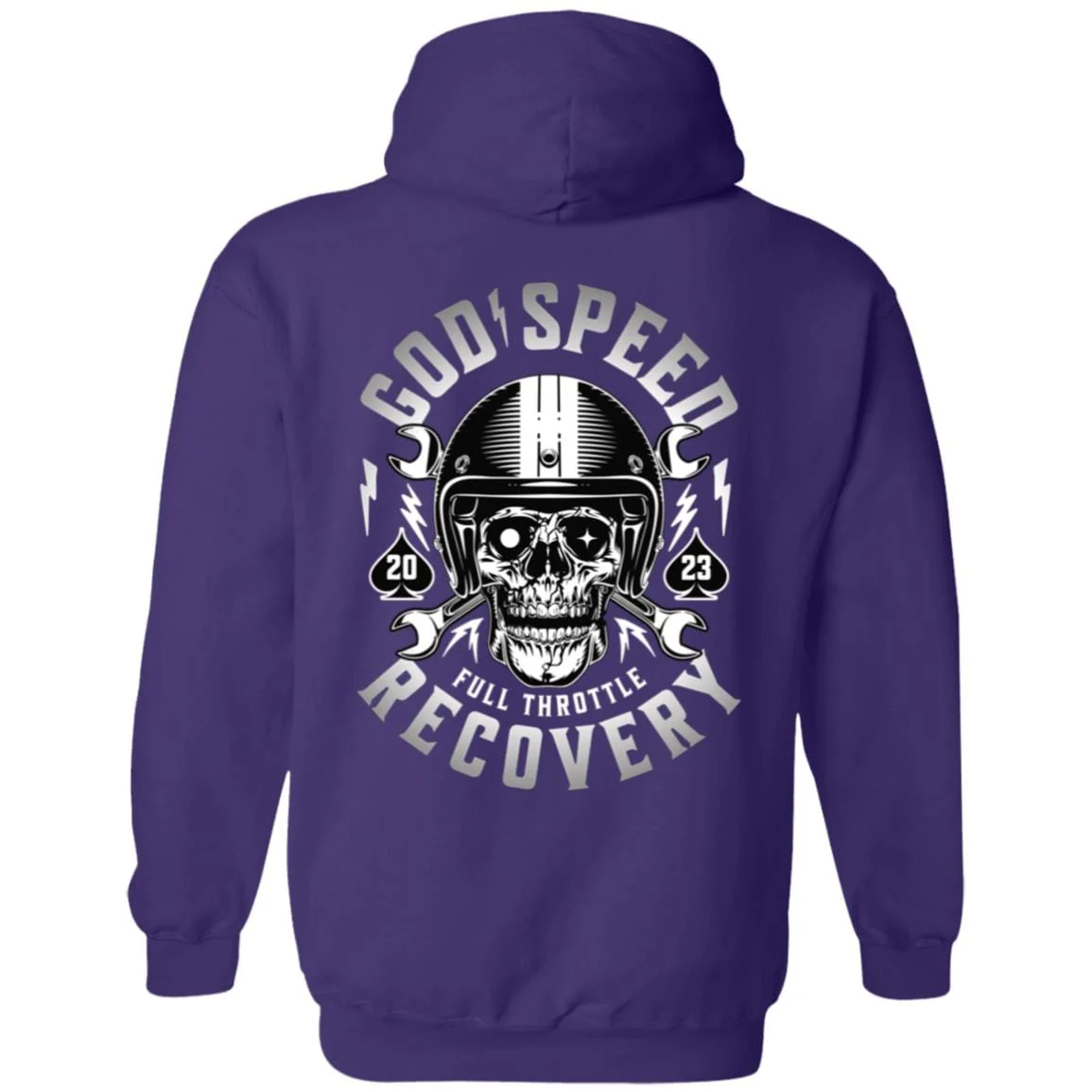 Custom Recovery Zip Hoodie  | Inspiring Sobriety |  God Speed - Full Throttle Recovery - Image 7