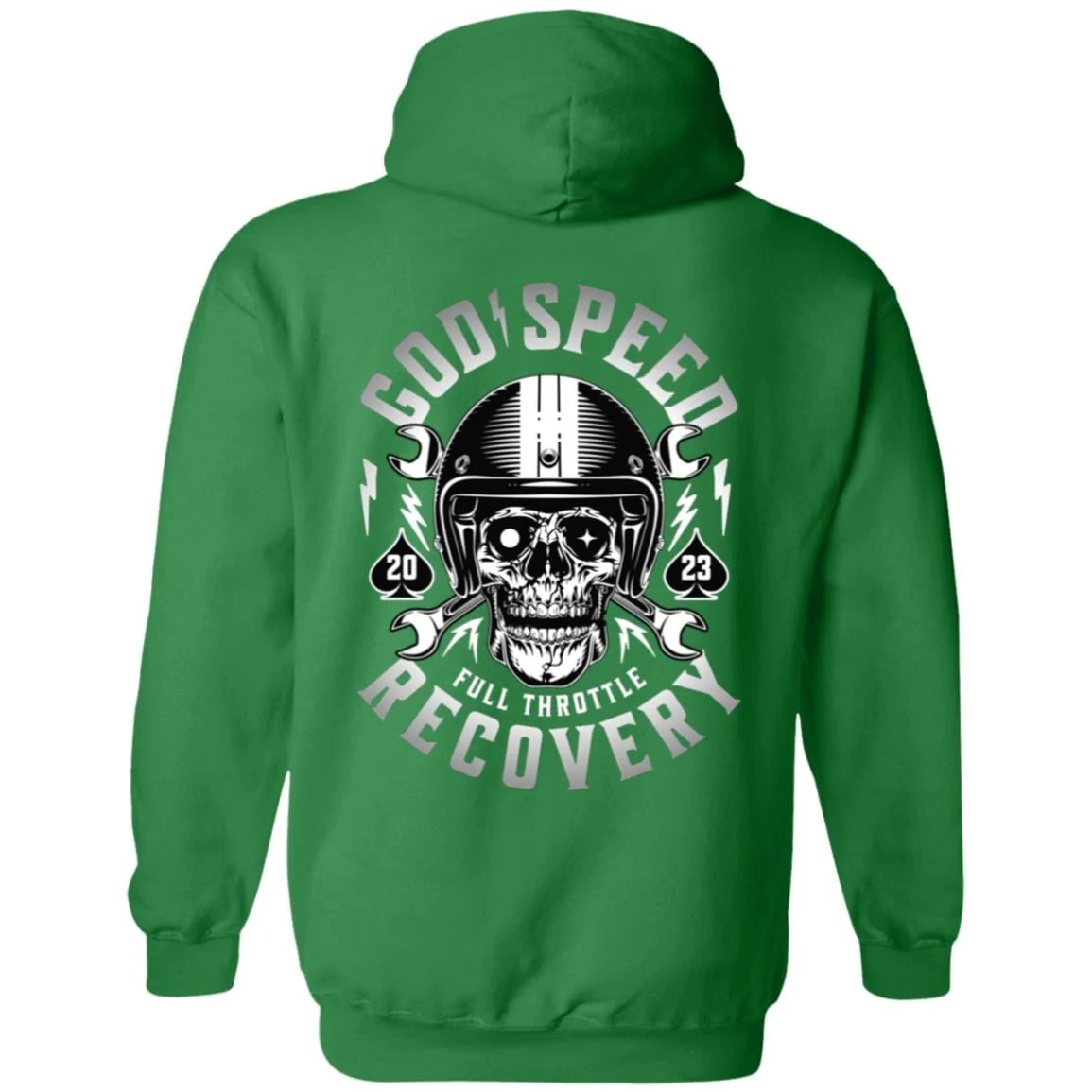 Custom Recovery Zip Hoodie  | Inspiring Sobriety |  God Speed - Full Throttle Recovery - Image 9