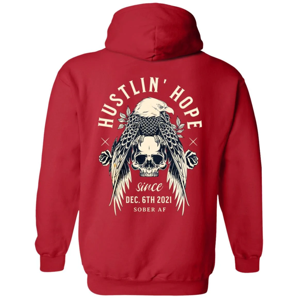 Custom Recovery Zip Hoodie  | Inspiring Sobriety |  Hustlin' Hope - Image 3