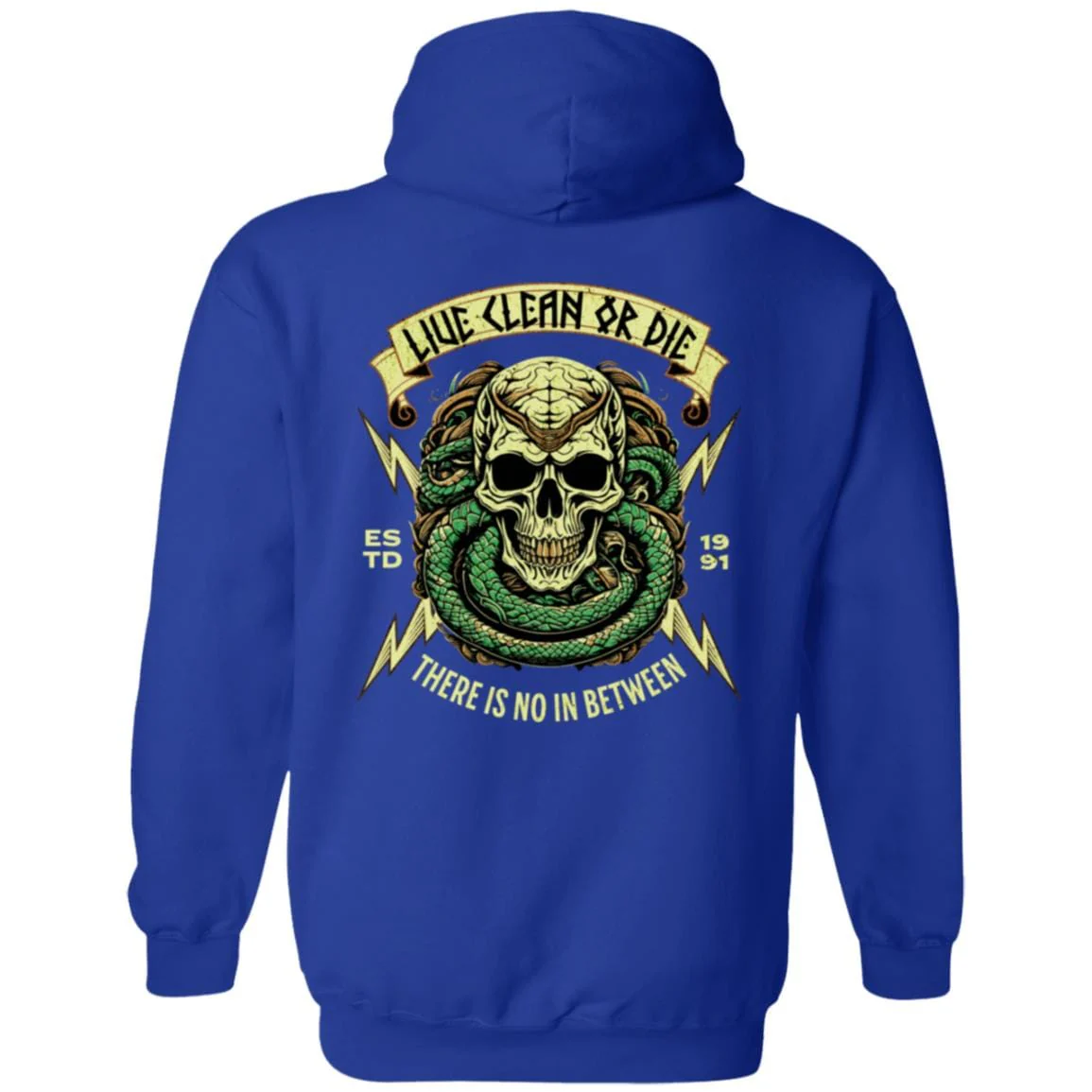 Custom Recovery Zip Hoodie  | Inspiring Sobriety |  Live Clean Or Die - Image 3