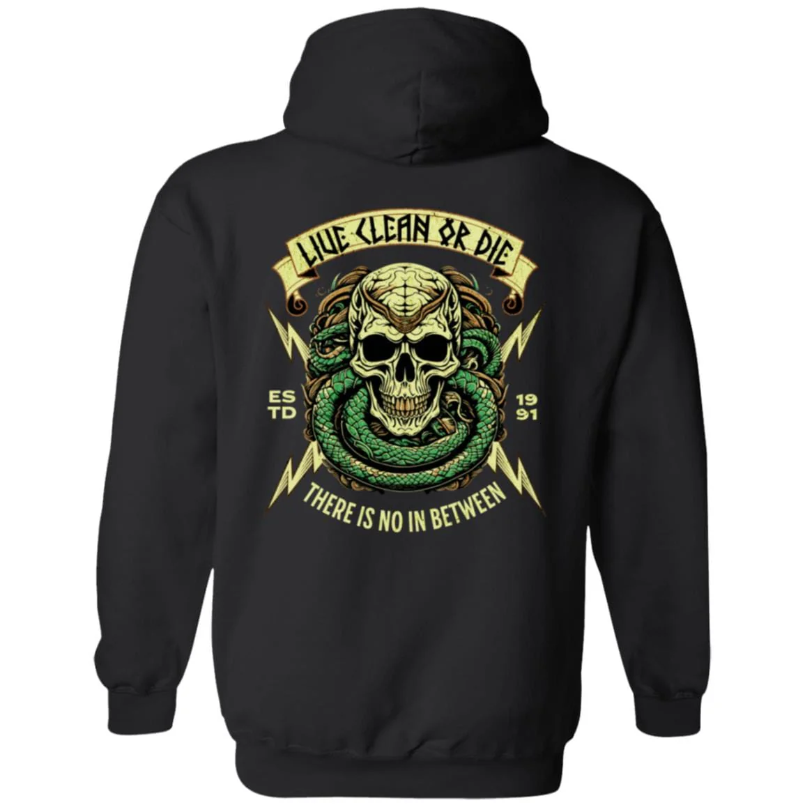 Custom Recovery Zip Hoodie  | Inspiring Sobriety |  Live Clean Or Die - Image 5