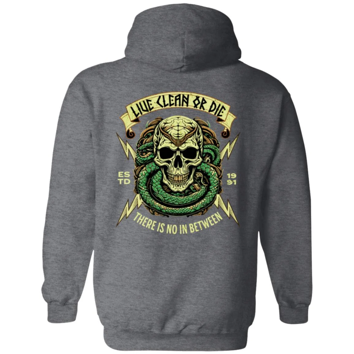 Custom Recovery Zip Hoodie  | Inspiring Sobriety |  Live Clean Or Die - Image 6