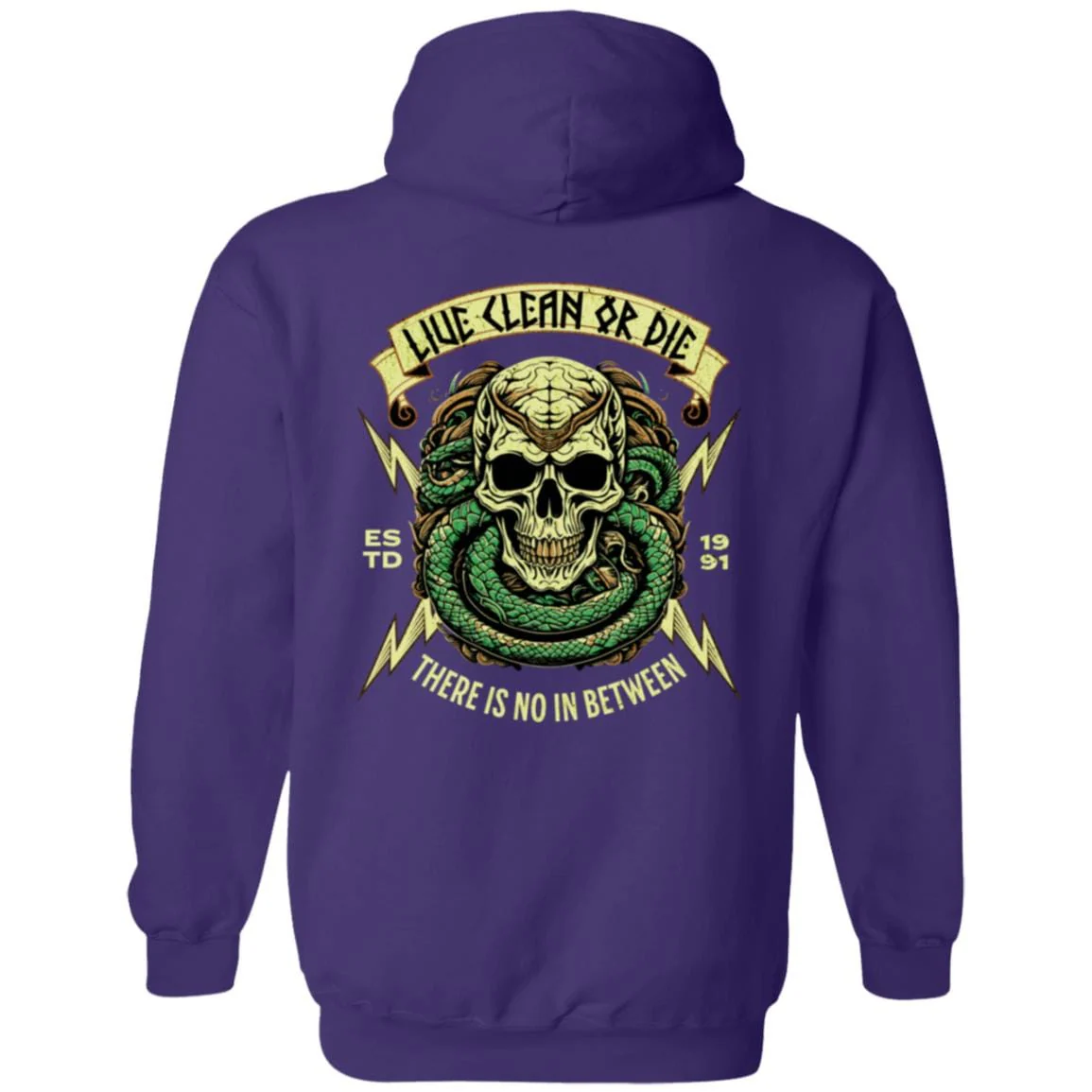 Custom Recovery Zip Hoodie  | Inspiring Sobriety |  Live Clean Or Die - Image 7
