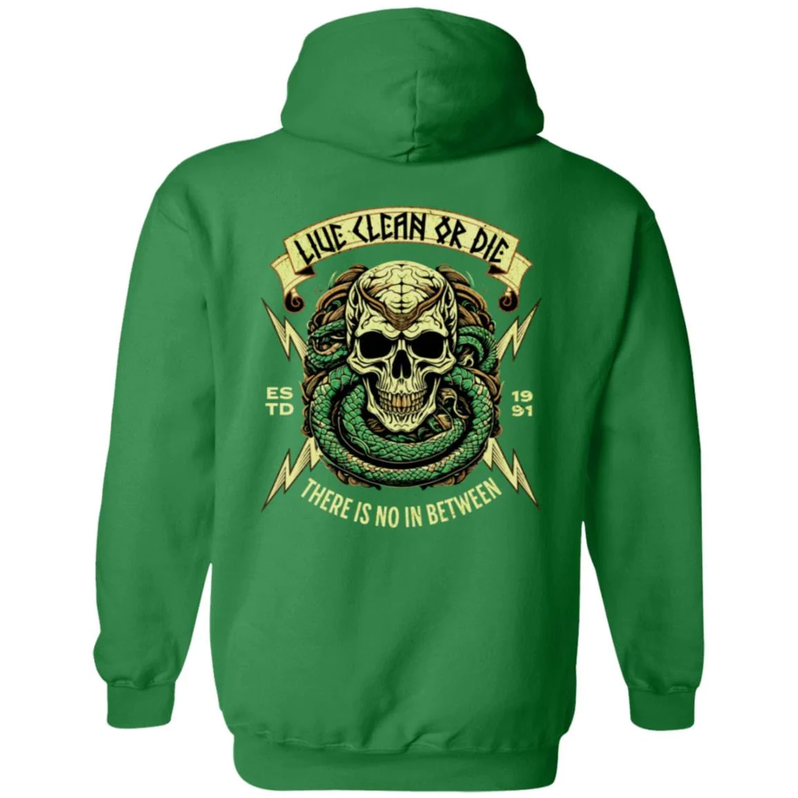 Custom Recovery Zip Hoodie  | Inspiring Sobriety |  Live Clean Or Die - Image 9