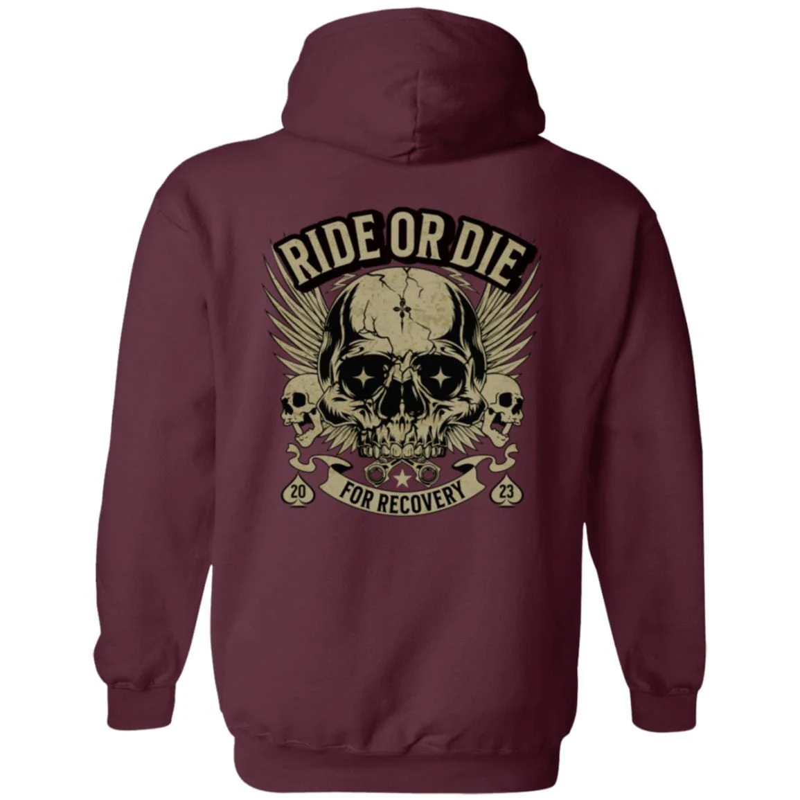Custom Recovery Zip Hoodie  | Inspiring Sobriety | Ride or Die For Recovery - Image 7