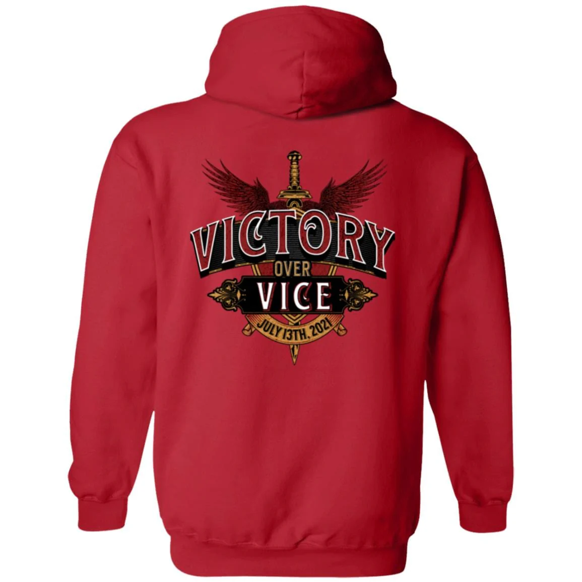 Custom Recovery Zip Hoodie | Inspiring Sobriety |  Victory Over Vice - Image 3