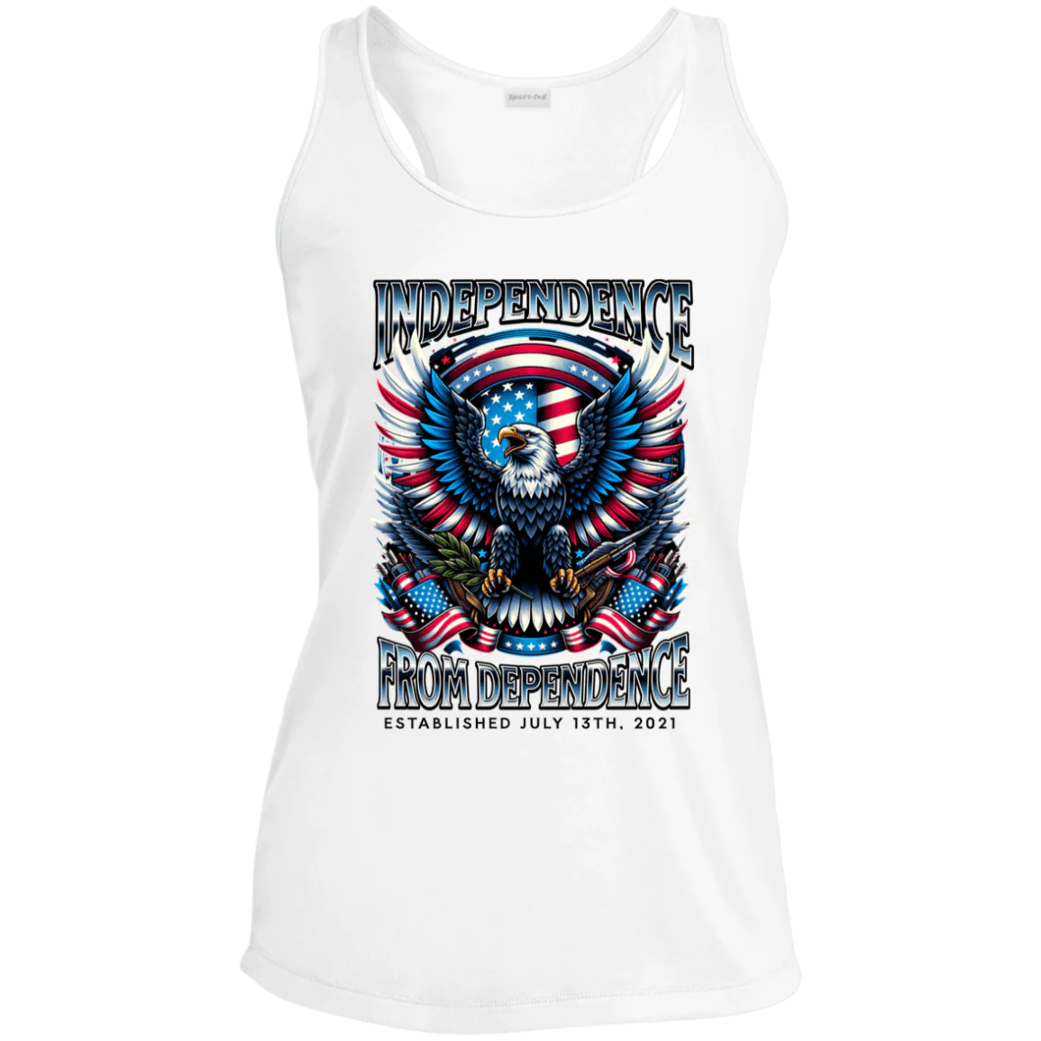Custom Womens Recovery Tank | Inspiring Sobriety |  Independence From Dependence - Image 2