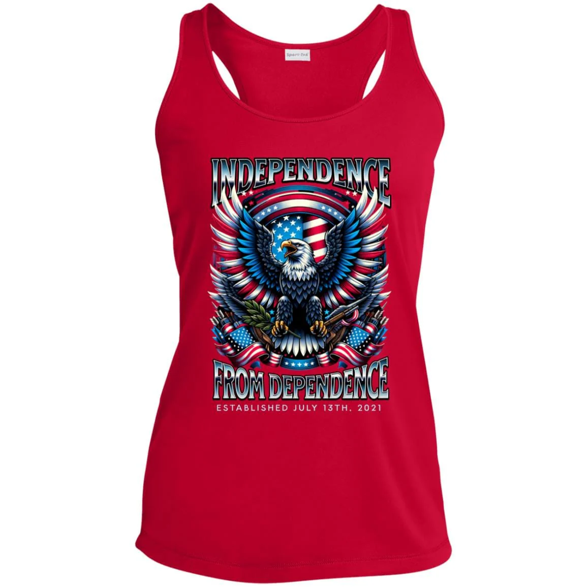 Custom Womens Recovery Tank | Inspiring Sobriety |  Independence From Dependence - Image 3