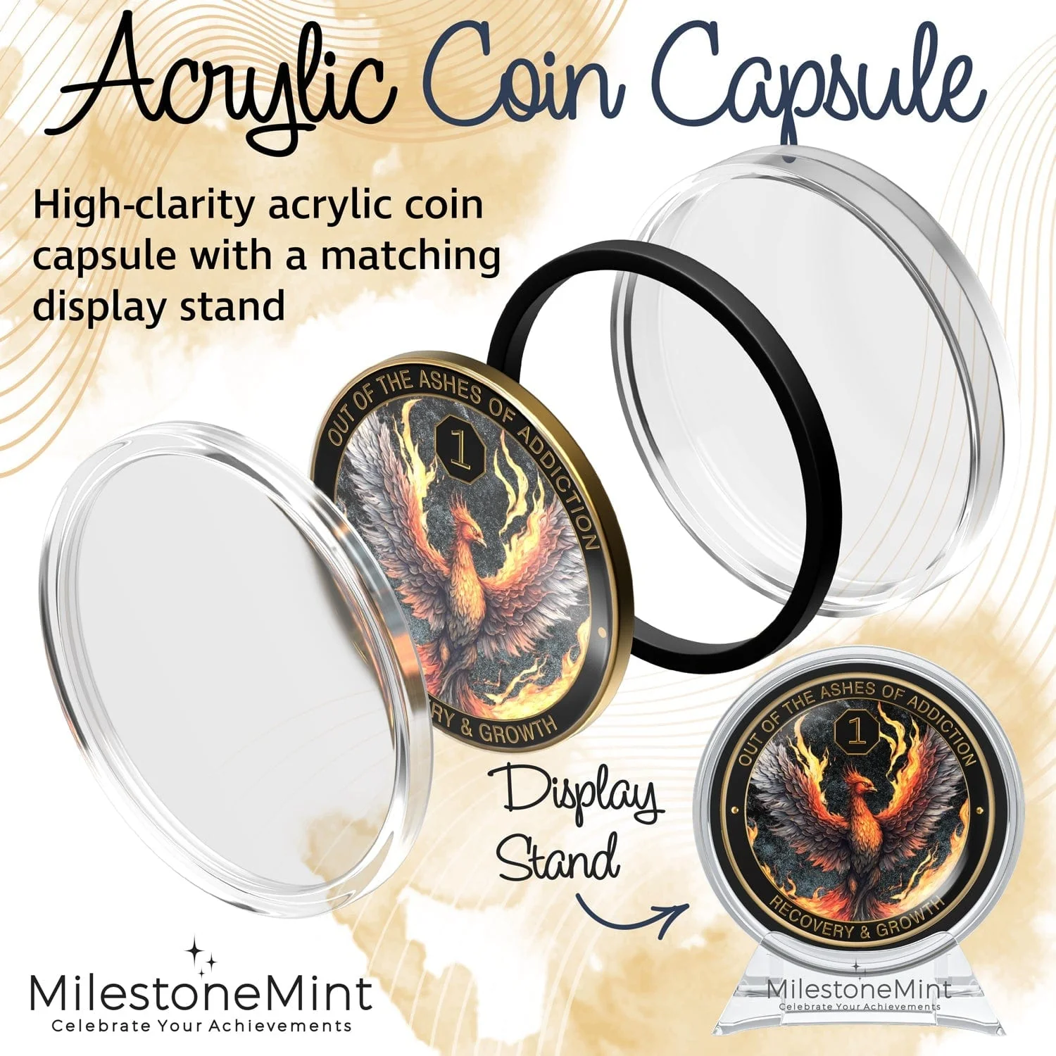 Recovery Medallion Coin I Inspiring Sobriety I The Phoenix - Image 14