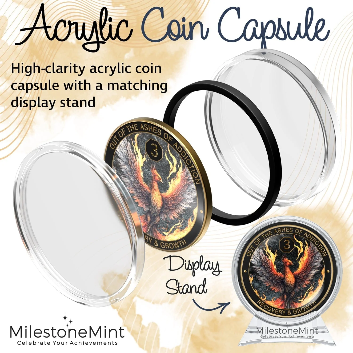 Recovery Medallion Coin I Inspiring Sobriety I The Phoenix - Image 31