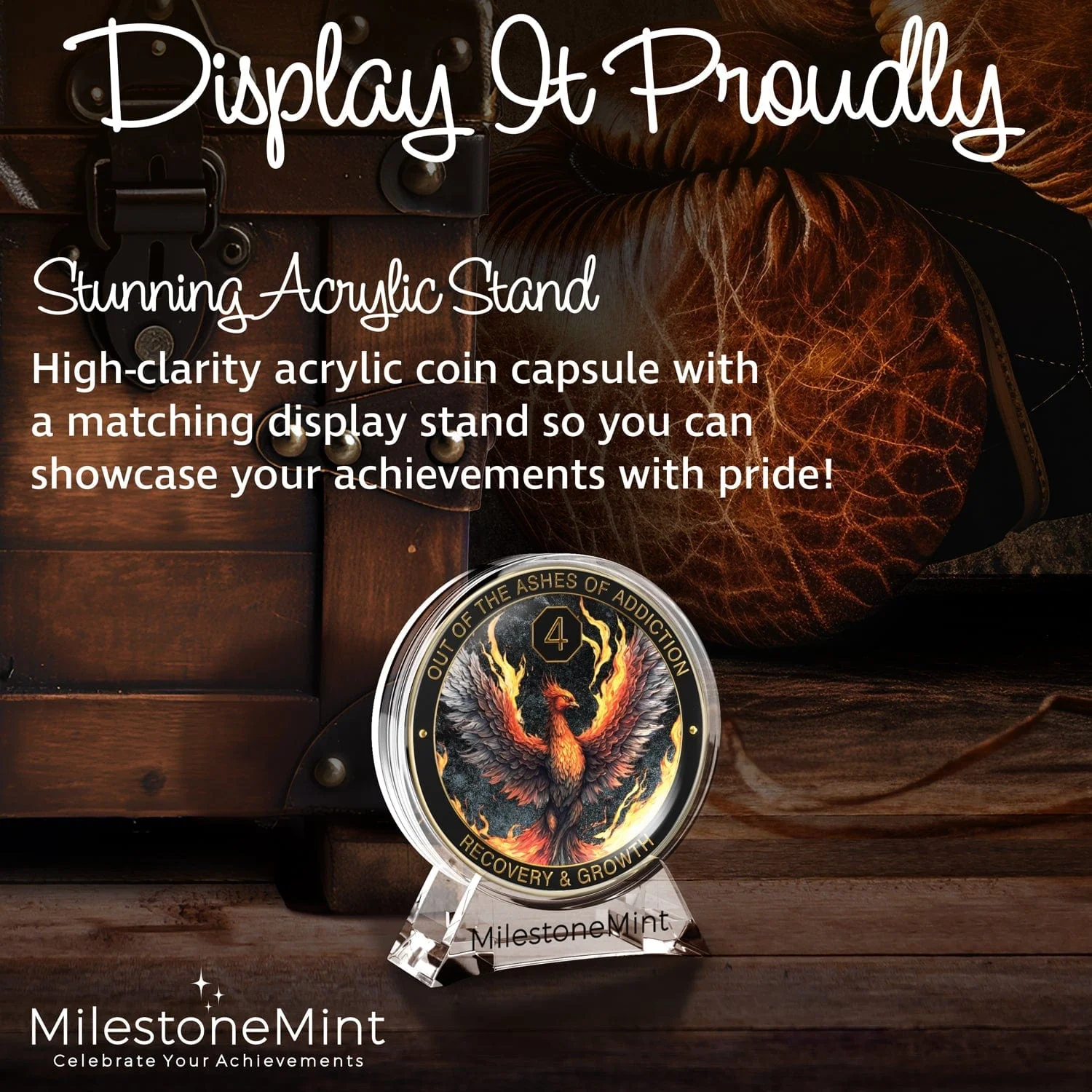Recovery Medallion Coin I Inspiring Sobriety I The Phoenix - Image 37