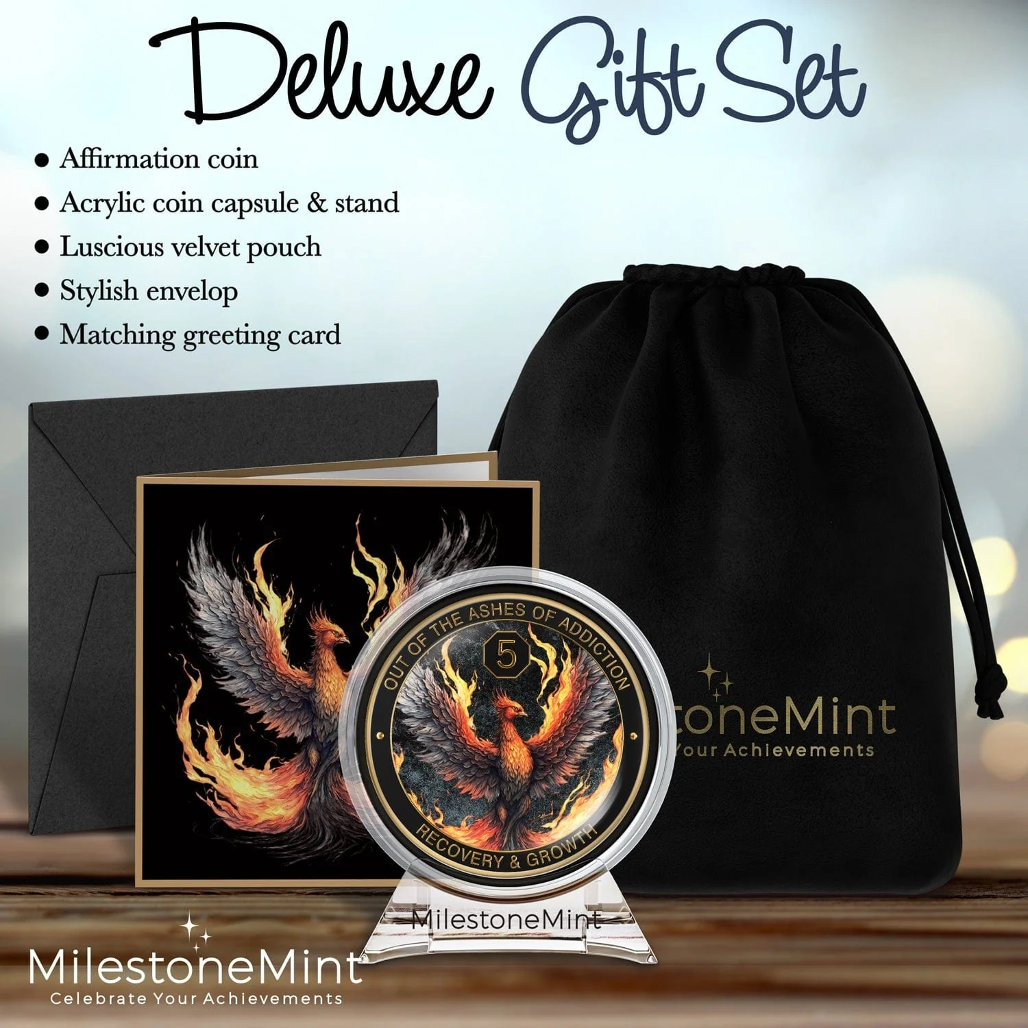 Recovery Medallion Coin I Inspiring Sobriety I The Phoenix - Image 43