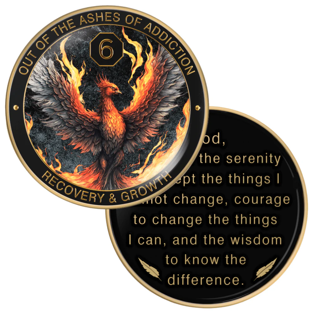 Recovery Medallion Coin I Inspiring Sobriety I The Phoenix - Image 50