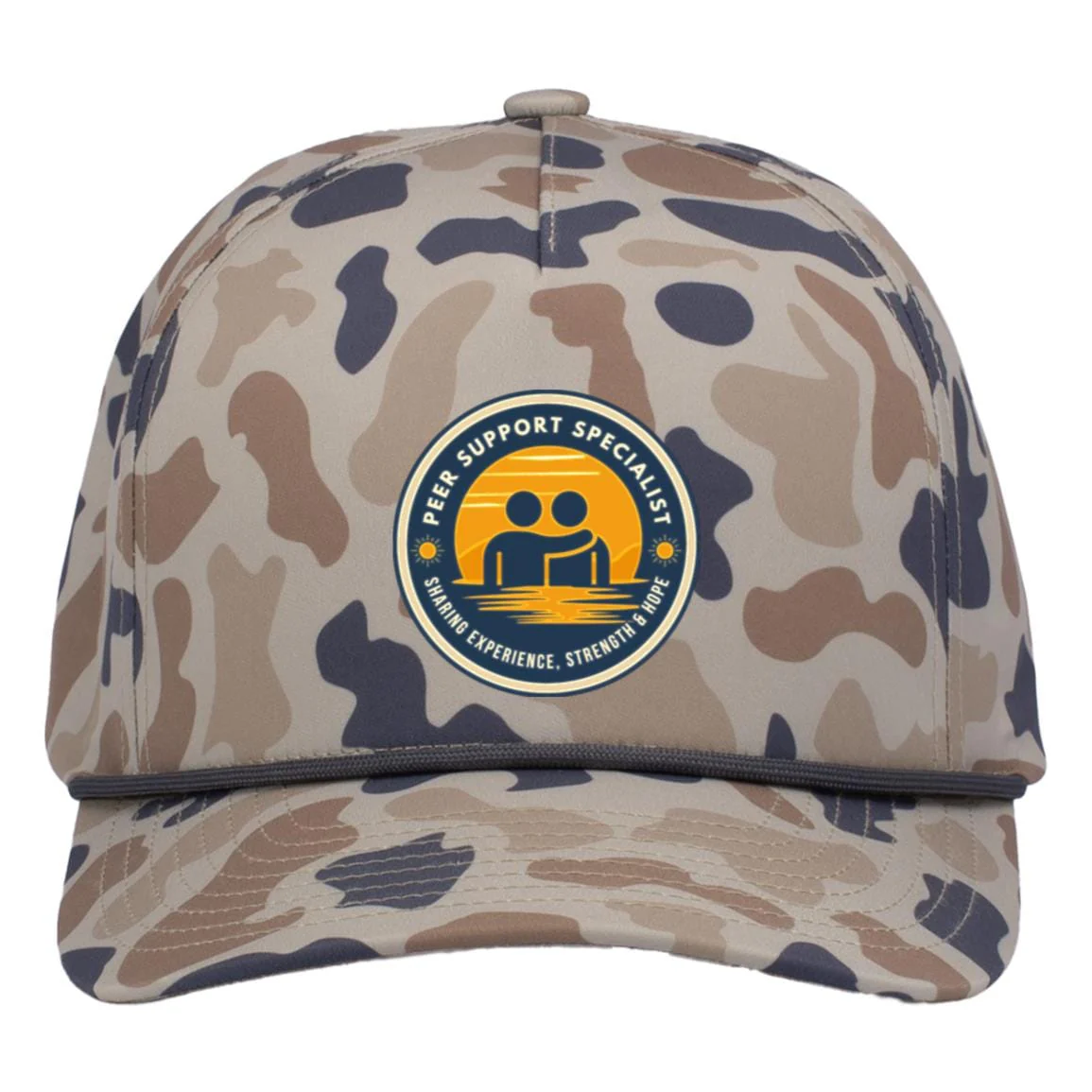 Recovery Camo Trucker Hat | Inspiring Sobriety | Peer Support Specialist - Image 5