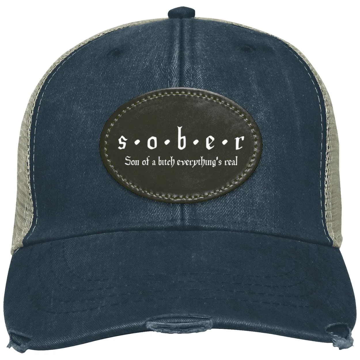 Recovery Distressed Hat | Inspiring Sobriety |  S.O.B.E.R. - Image 9