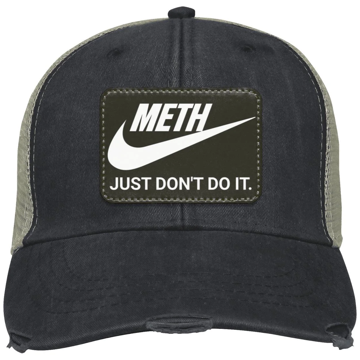 Recovery Distressed Ollie Cap | Inspiring Sobriety | Meth Just Don't Do It - Image 4